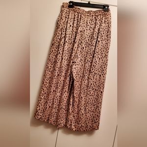 ANTHROPOLOGIE Isobel Pleated Wide-Leg cropped pants, size ML